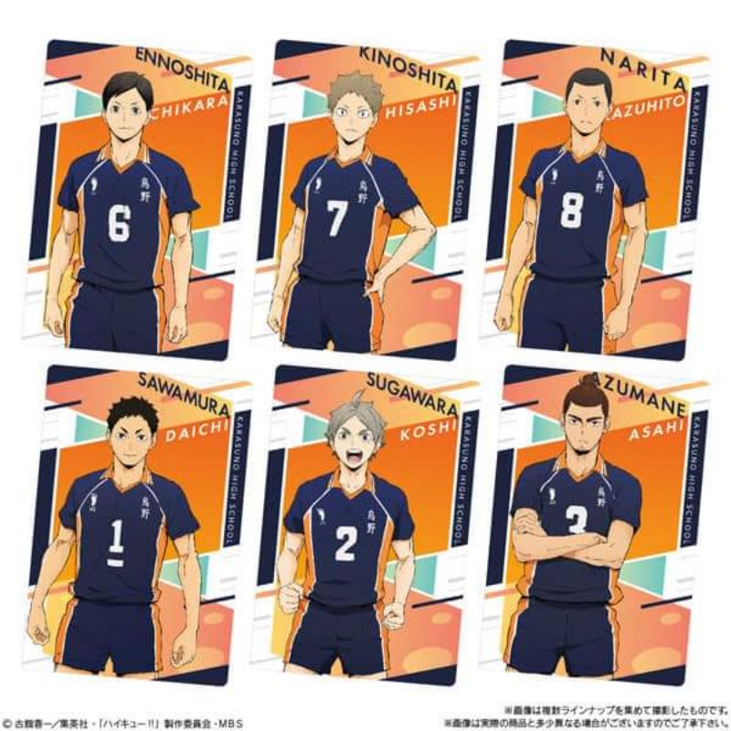 |ĐH| ĐẶT TRƯỚC HAIKYUU WAFER CARD NHÂN PHẨM