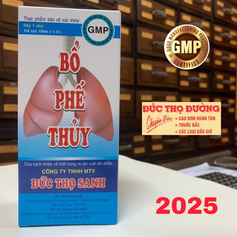 Bổ Phế Thủy - bổ phổi, chỉ khái, điều khí, hóa đàm