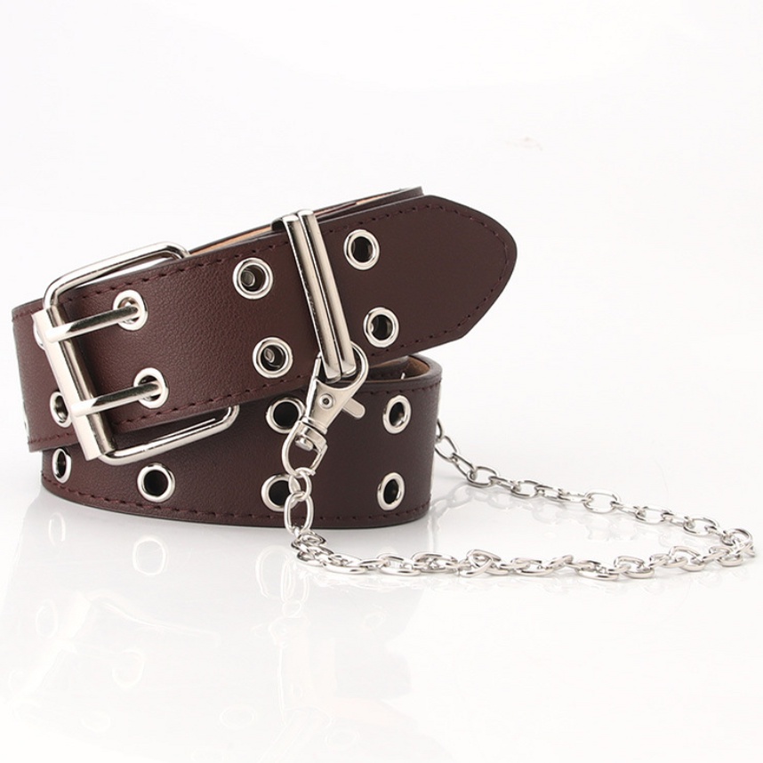 Thắt Lưng Nữ Bản To Kèm Dây Xích Cá Tính TL012 ShopMaySG Dây Lưng Nữ Thời Trang, Dây Nịt Nữ Da PU Khóa Kim Loại Bền Chắc