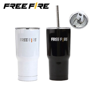 Cốc Nước Họa Tiết Chủ Đề Game Free Fire Màu Đen/ Trắng Tùy Chọn 500ml
