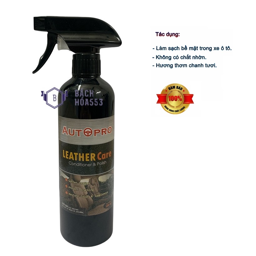 Chai xi bóng bảo dưỡng nội thất xe hơi AutoPro 500ml