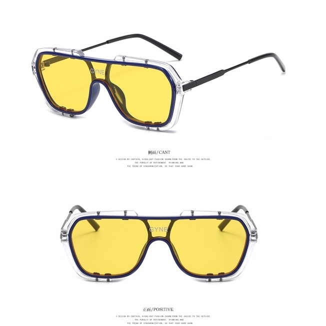 Kính Mát Gọng Vuông Lớn Chống Tia Cực Tím Phong Cách retro Cho Nam Và Nữ
