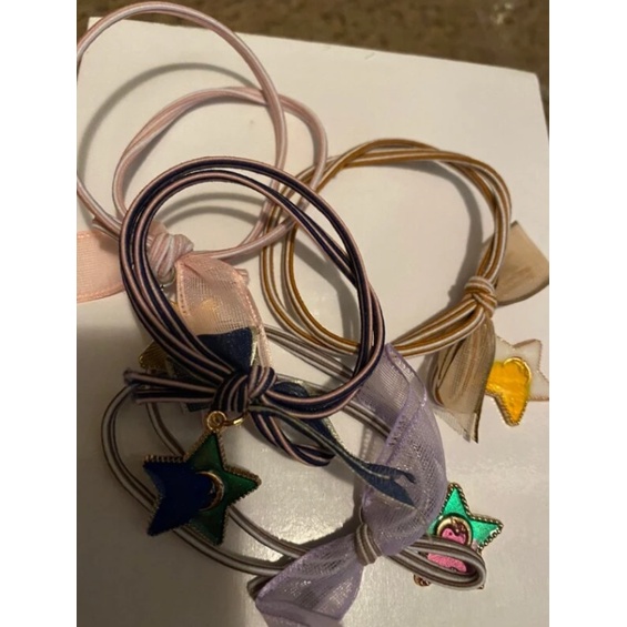 Combo 4 dây cột tóc họa tiết hình ngôi sao dễ thương (T15)