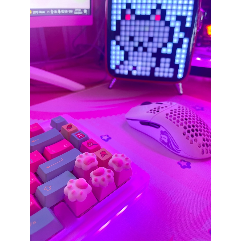 Keycap lẻ Chân Mèo siêu dễ thương Nút Bàn Phím Cơ