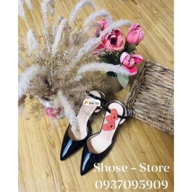 . Giày Cao Gót Quai Hậu 11P - VNXK Cao Cấp - Sang Chảnh quý Phái - Full Size 35-39 ;'