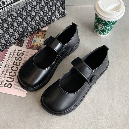 [Sẵn đen 38]Giày Mary Jane ULZZANG Retro mũi tròn - thebluehouse | BigBuy360 - bigbuy360.vn