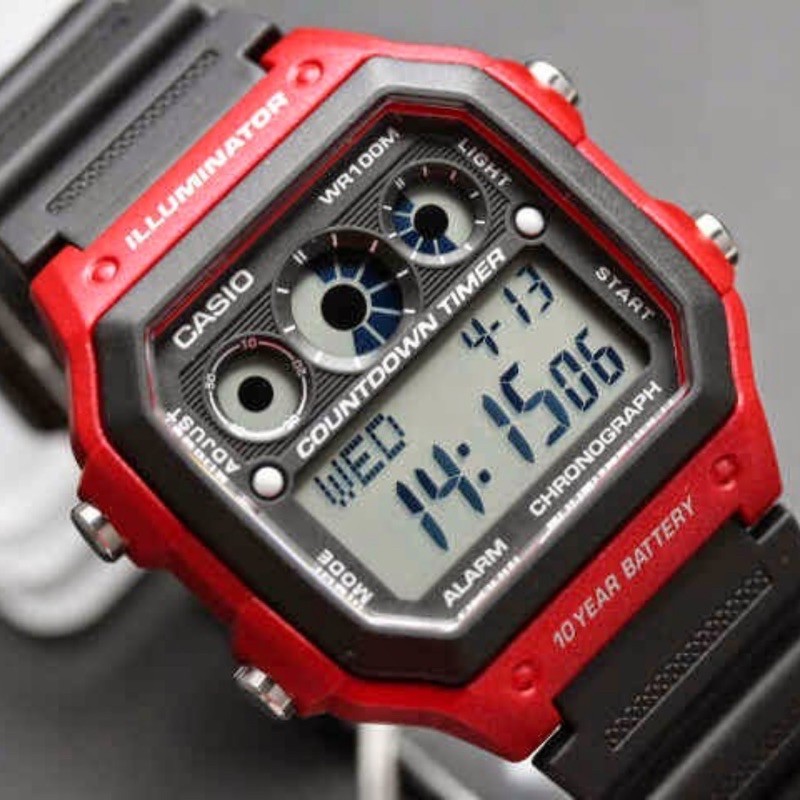 Đồng hồ nam dây nhựa Casio chính hãng Anh Khuê AE-1300WH-4AVDF