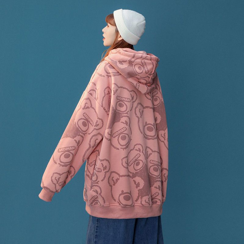 ÁO HOODIES UNISEX HÌNH GẤU