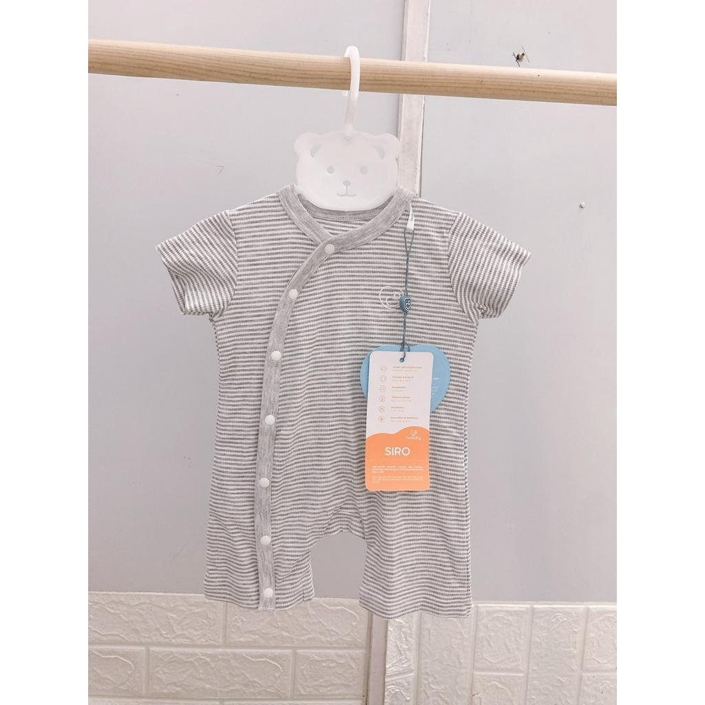 Bubaby - Body đùi ngắn tay cài chéo siro - Bu baby
