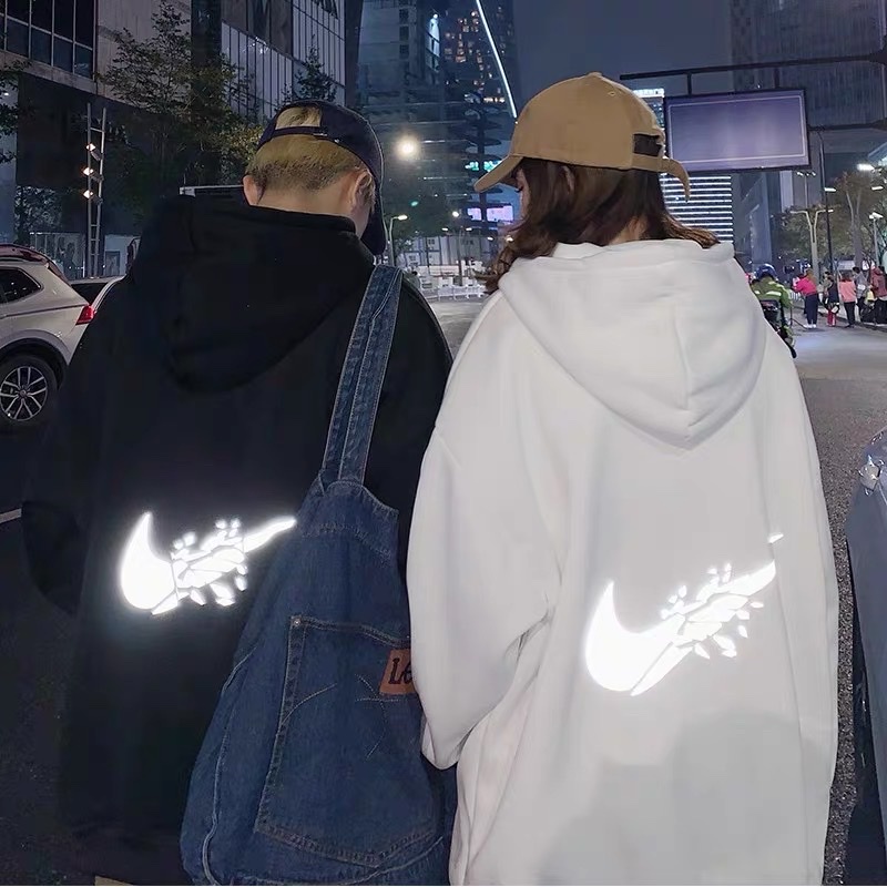Áo hoodie lice phản quang bạc nam nữ,chất nỉ bông dầy dặn , ao hoodie form rộng phong cách hàn quốc áo hoodie ulzzang