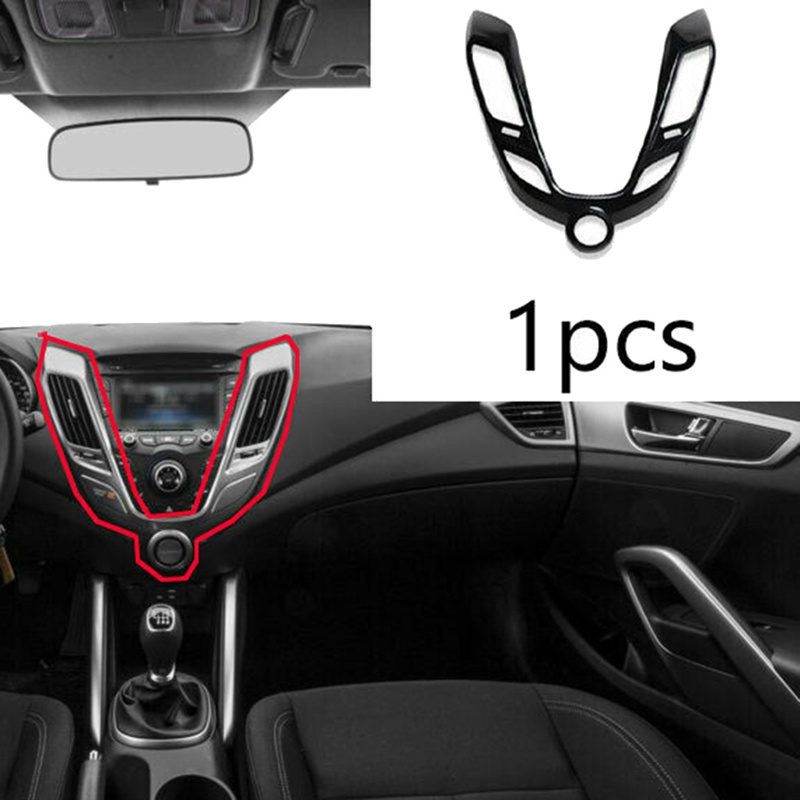 Miếng Dán Trang Trí Lỗ Thông Gió Xe Hơi Bằng Sợi Carbon Cho Hyundai Veloster 2011-2017