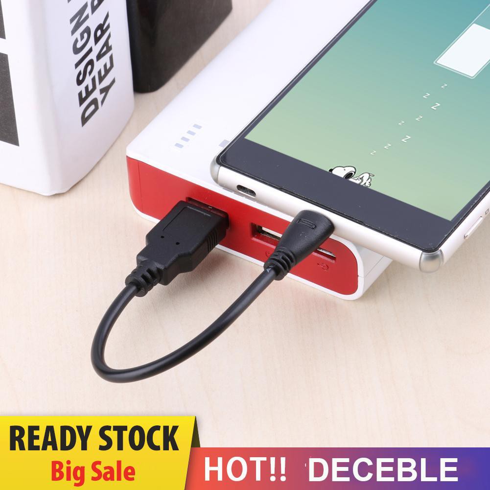 Cáp sạc và truyền dữ liệu micro USB 1A ngắn 10cm cho điện thoại Android