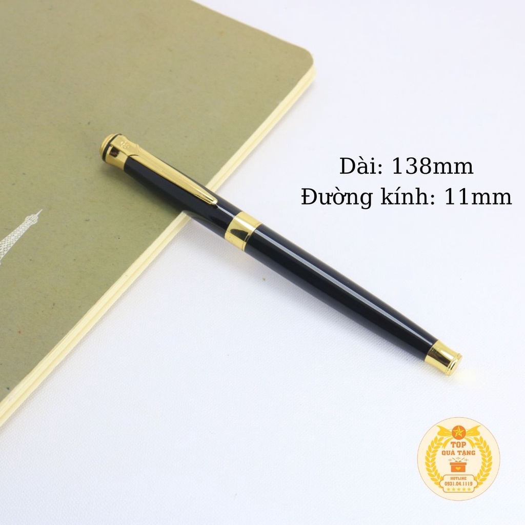 Bút ký kim loại cao cấp TopGift Pee P033 ngòi 0.5mm gọn vừa tay cho nam nữ + Khắc tên theo yêu cầu