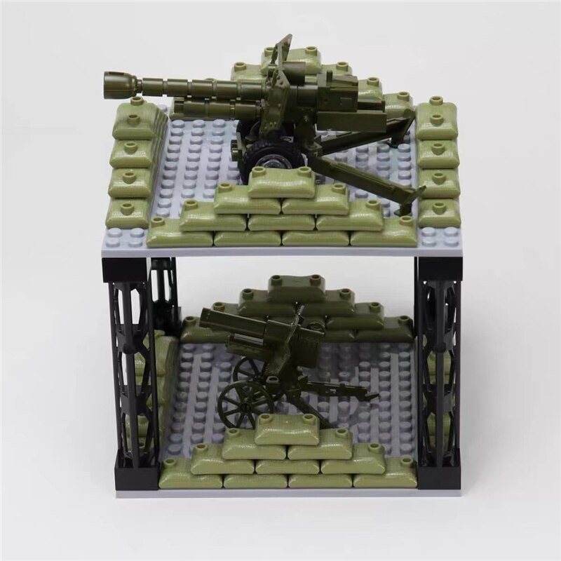 Bộ 50 / 100 Túi Cát Quân Đội WW2 Đồ Chơi Cho Bé MOC