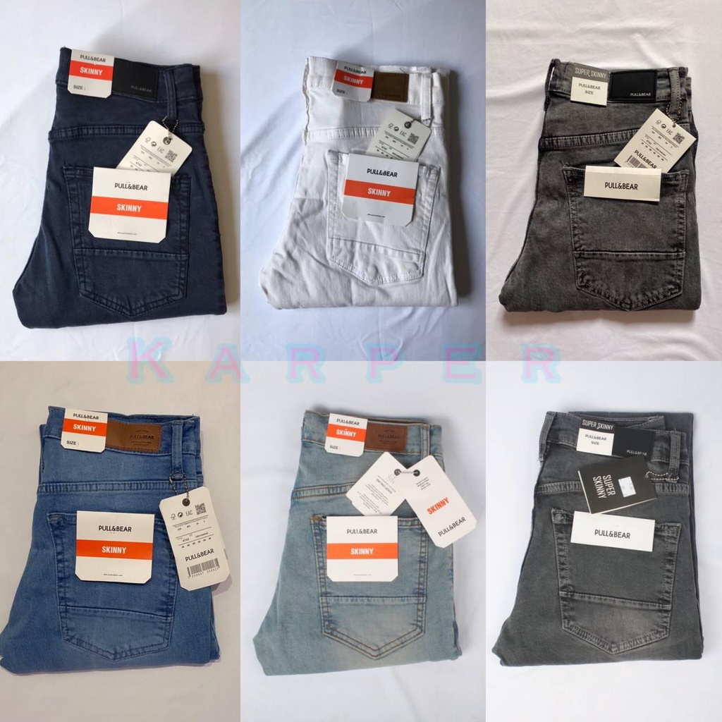 Quần jean PULL & BEAR SKINNY STRETCH mềm JEANS PREMIUM P&B PULL AND BEAR cho nam