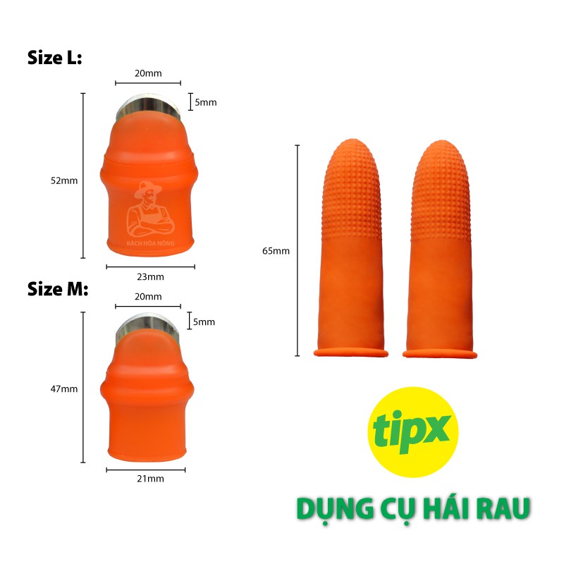 Dụng cụ hái rau, củ, quả tiện dụng bảo vệ ngón tay -Tipx