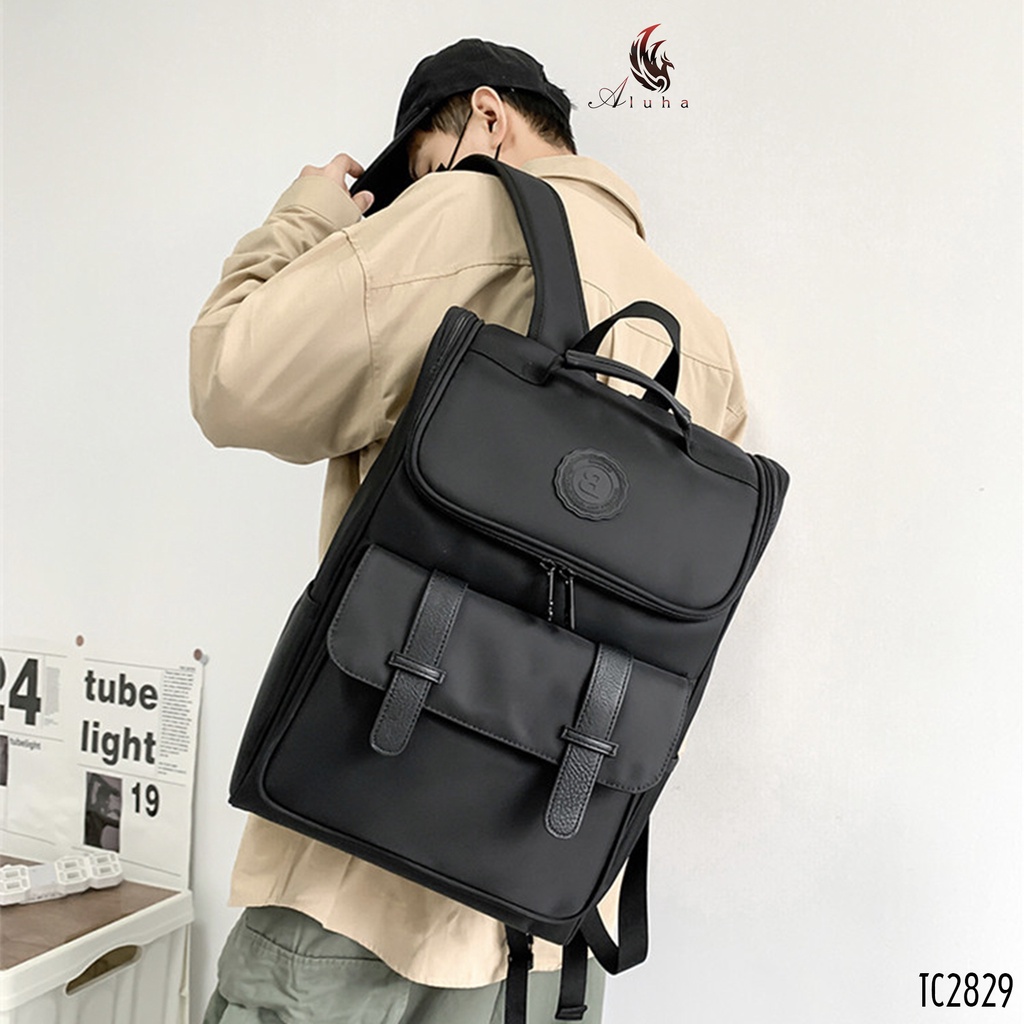 Balo Unisex kiểu dáng hiện đại trẻ trung đựng được Laptop, vải Oxford chống nước - TC2829 - Aluha