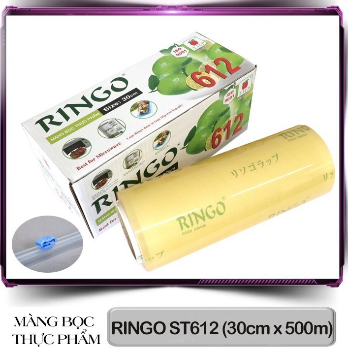 Màng bọc thực phẩm Ringo ST612 30cm x 500m (rộng x dài) Chính hãng