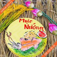Mẹt tre vẽ món ăn trang trí nhà hàng quán bia