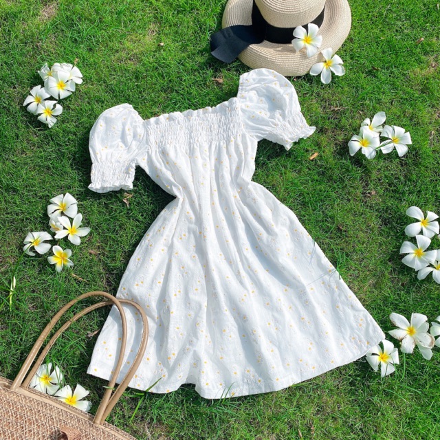 ĐẦM CÚC NHÚN CHUN MẶC ĐC 2 KIỂU