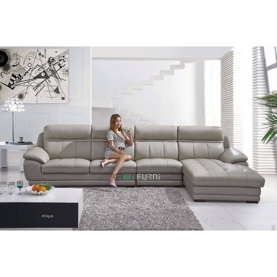 Sofa da phòng khách cao cấp tại hồ chí minh GreenFurni SF22