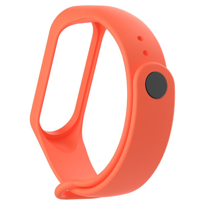 Dây đeo thay thế chất liệu silicon màu trơn cho Xiaomi Mi Band 4 3