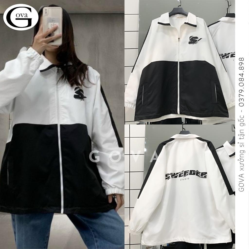 Áo Khoác Bomber Dù SWEEDER Nam Nữ Ulzzang Unisex Kiểu Form Rộng 2 Lớp Jacket GOVA