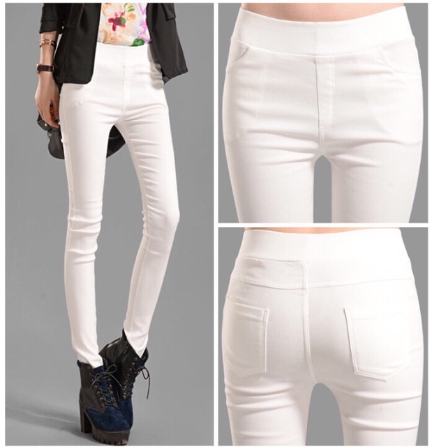 Quần skinny nữ Navi co dãn không dây kéo