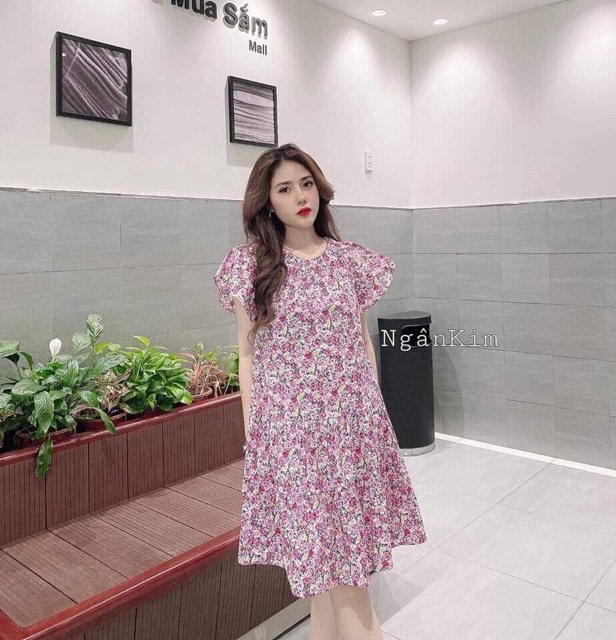 Đầm hoa vintage