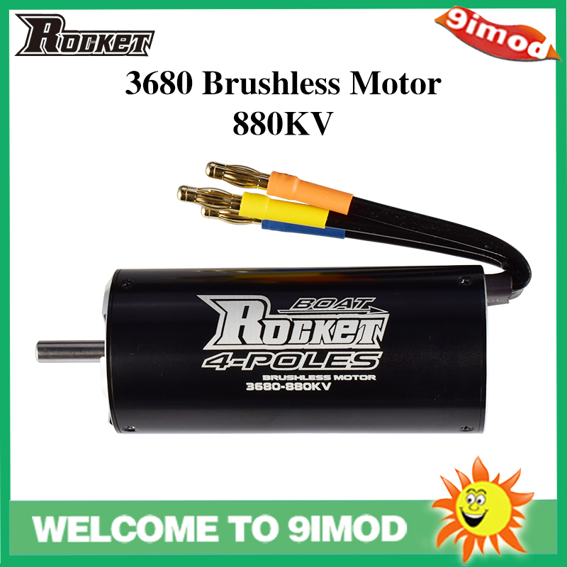 Động Cơ Không Chổi Than Rocket 3680 Chống Thấm Nước 880KV Cho Thuyền Điều Khiển Từ Xa M41 Catamaran Spartan 800mm-1000mm