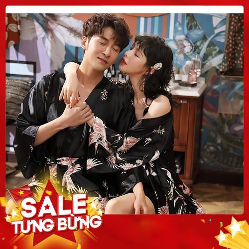 Bộ đồ ngủ pijama lụa đôi nam nữ thời trang - Hàng nhập khẩu