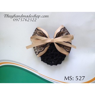 Kẹp búi tóc công sở phối ren đen ms527