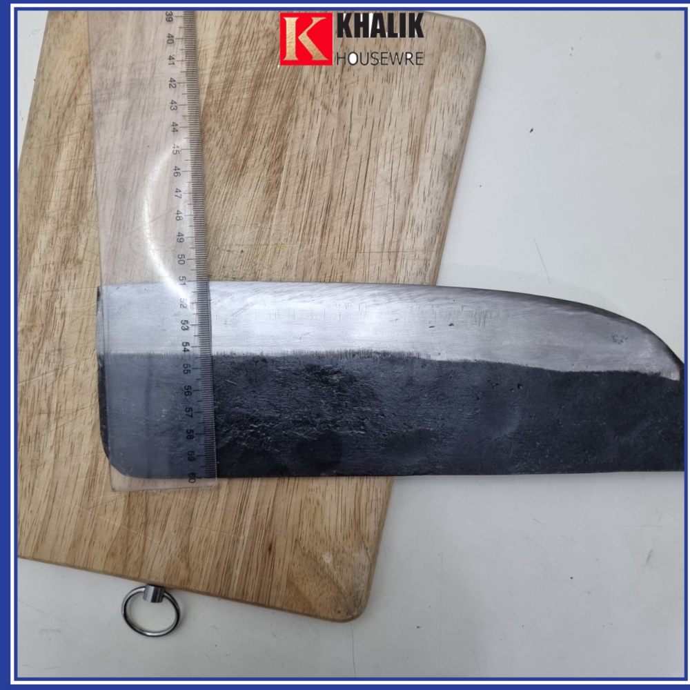 Dao phay nhà bếp KHALIK chuyên dùng chặt xương rèn thủ công bằng nhíp xe ô tô chuẩn làng nghề Đa Sỹ