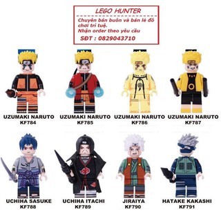 Xếp Hình KOPF Minifigures mô hình lắp ráp nhân vật Anime Naruto Sasuke Itachi Jiraiya Kakashi