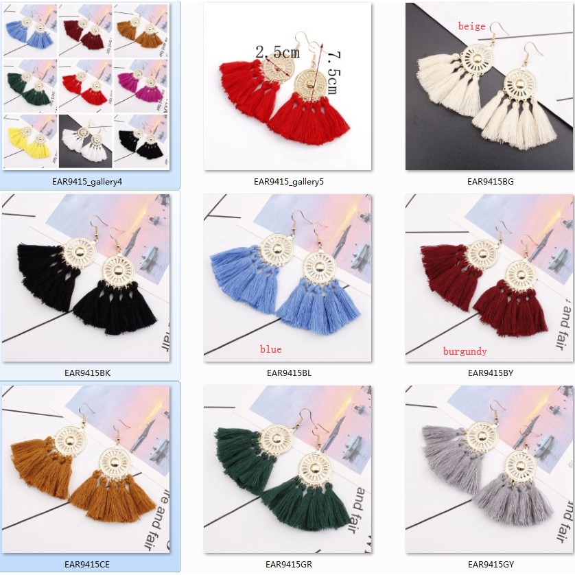 Khuyên Tai Tua Rua Hình Hoa Hướng Dương