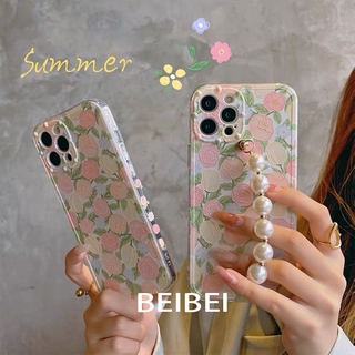 Ốp lưng điện thoại di động có dây xích xinh đẹp iPhone11 / 12Pro / Max Apple XS / XR 7 / 8plus mềm