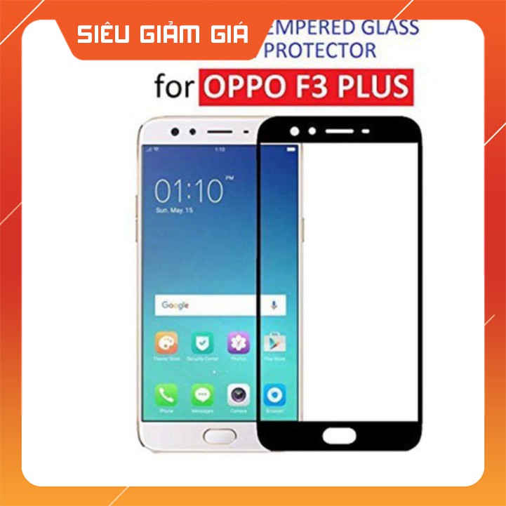 Kính cường lực oppo F3 plus full màn KAISIN