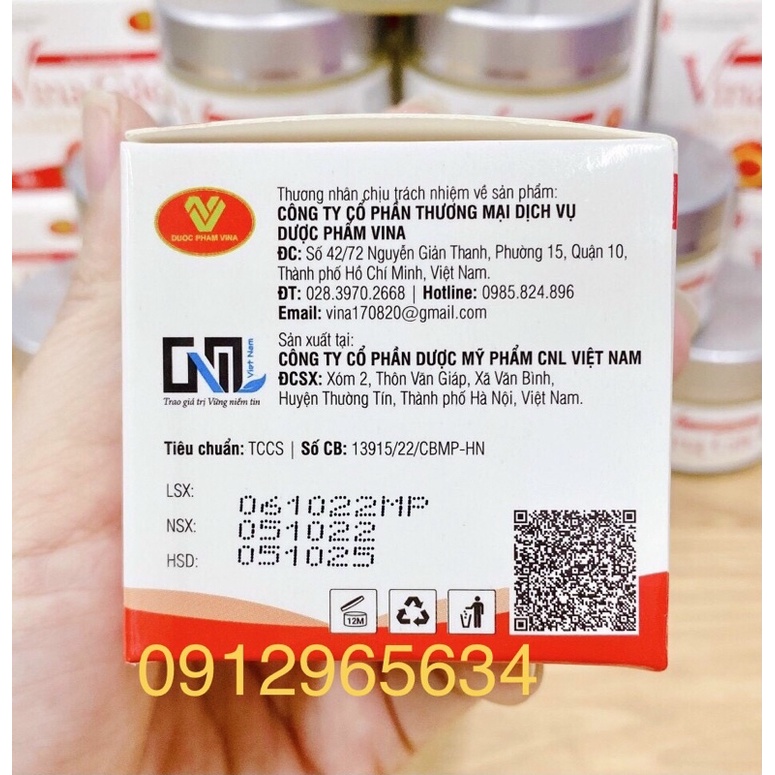 Kem dưỡng ẩm Vina Gấc giúp dưỡng da, làm mềm da, kích thích quá trình tái tạo da mới, làm đẹp sáng trắng da hiệu quả