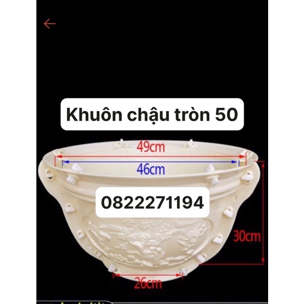 Khuôn đúc chậu tròn 50