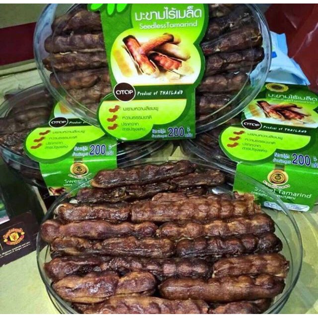 Me không hạt Thái Lan vị chua ngọt 200g, me tách hạt ăn vặt ngon rẻ Sài Gòn