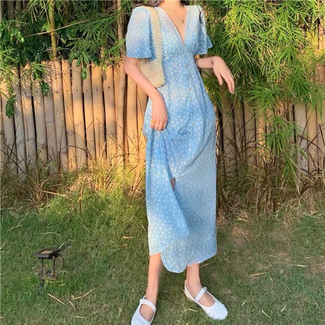 ĐẦM MAXI HOA NHÍ