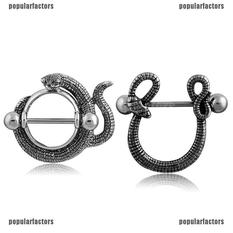 Khuyên Xỏ Cơ Thể Hình Rắn Bằng Thép Không Gỉ 14G