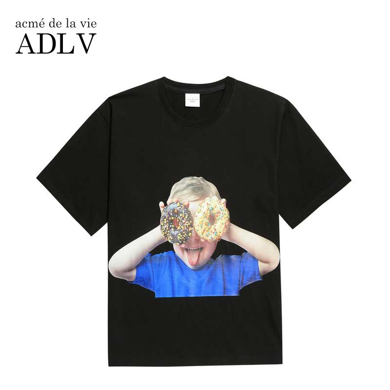 ADLV Áo Thun Ngắn Tay Phong Cách Hàn Quốc Trẻ Trung Dành Cho Cả Nam Và Nữ