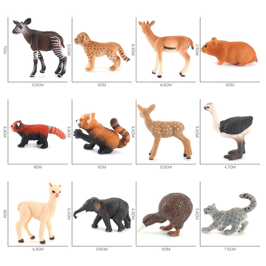 Bigdiscount Imitation Animal Delicate Lifelike Cognitive-enhancing Simulated Zoo Animal Figurine for Kids