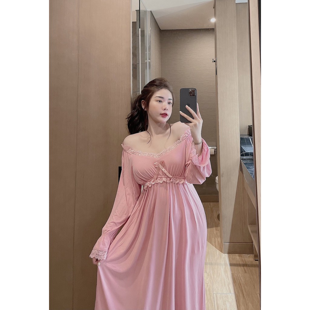 (M.62) Váy ngủ lụa sexy cao cấp, sang chảnh Đầm mặc nhà gợi cảm quyến rũ