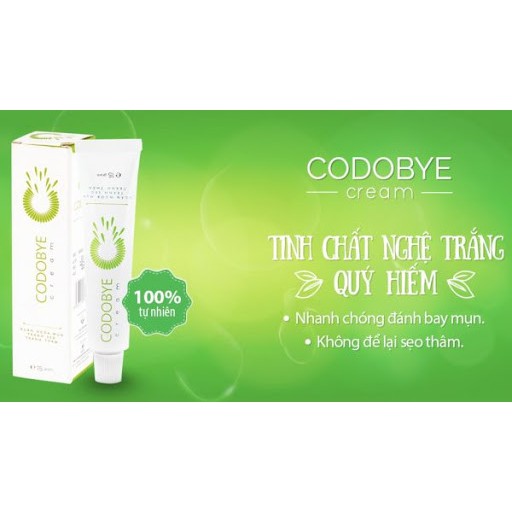 CODOBYE CREAM - KEM BÔI MỤN 15G