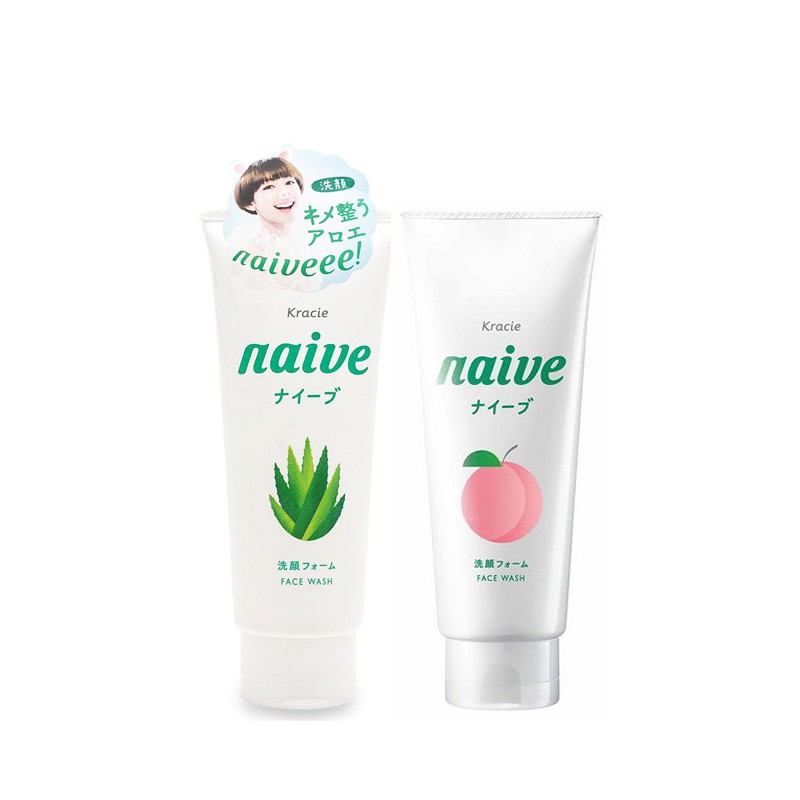 COMBO 5 Sữa rửa mặt Kracie Naive Face Wash 130g của Nhật Bản