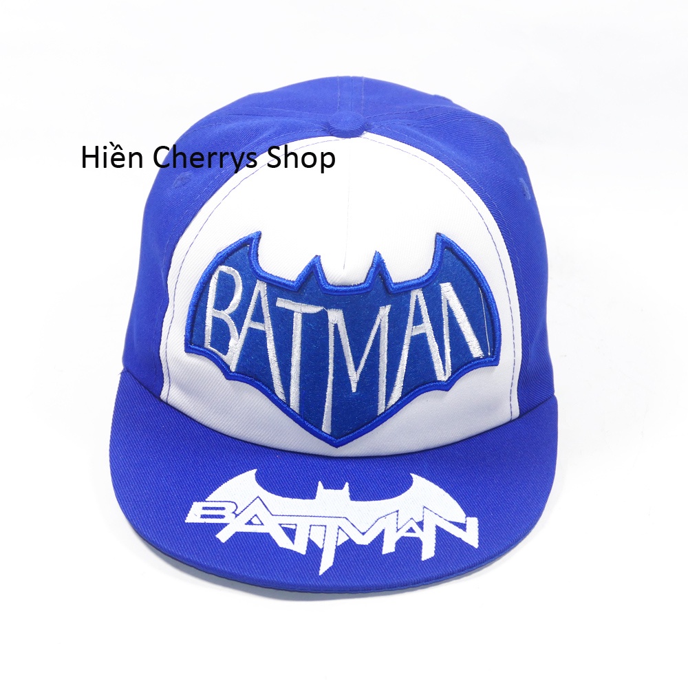 Nón hiphop BATMAN nhí cho trẻ em - Chất liệu vải Sam sung&amp; Cotton cao cấp tạo cảm giác êm ái cho bé