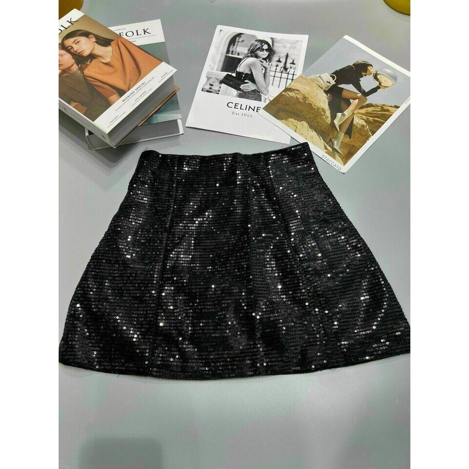 CHÂN VÁY KIM SA chữ A siêu hót size sml 40-57kg