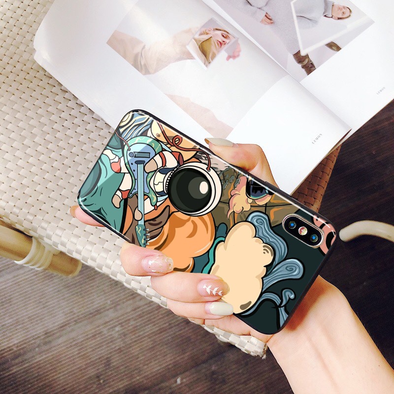 [SIÊU HOT] Ốp kính Phi hành gia ốp lưng iphone đủ mã từ 6s 6plus 7 plus 8 x xsmax 11 12 13 pro promax